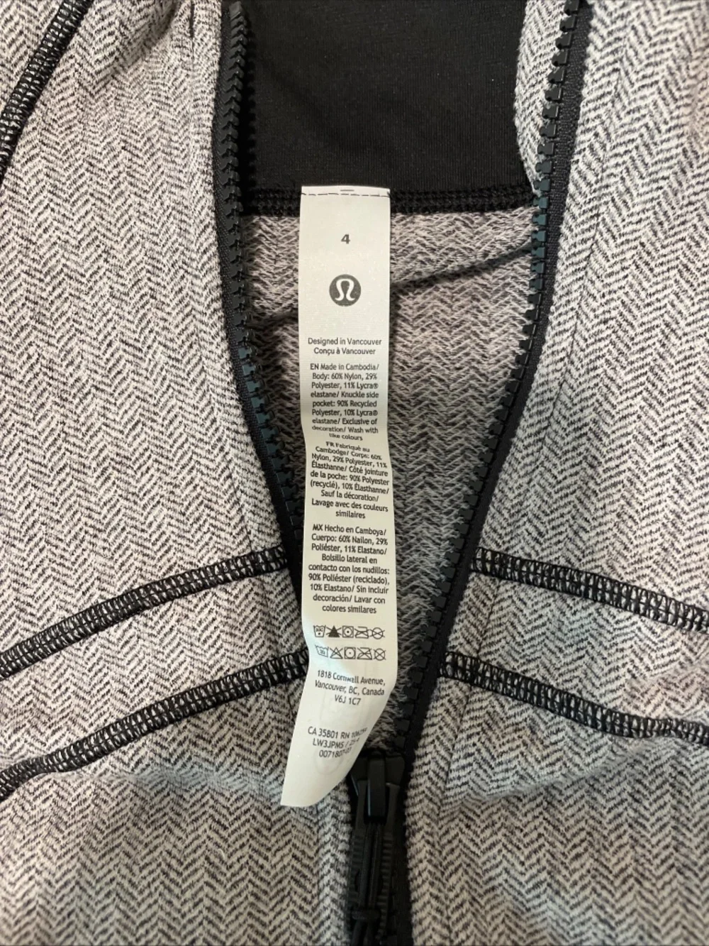 Lululemon Define Cropped Jacket Herringbone Size 4 - Picture 4 of 13